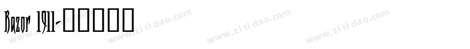 Razor 1911字体转换